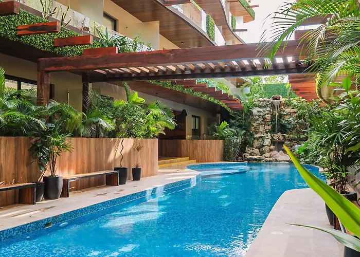 2br Sun Lover's Nest W Gym Rooftop Appartement Tulum